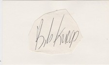 SIGNED 3x5 INDEX CARD OF BOBBY KNOOP! GREAT AUTOGRAPH!