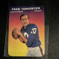 Topps Super Glossy - 1970 Fran Tarkenton #15 New York Giants Football Card