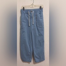 Lands end cotton wide leg pants