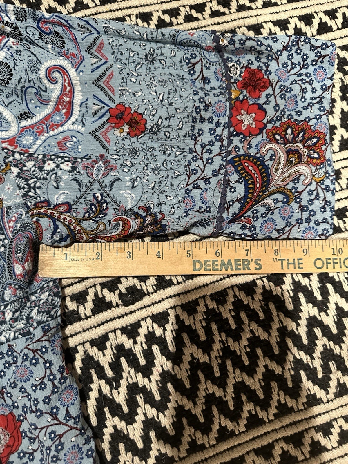 Boho Patchwork Kimono Duster Tunic | Paisley Flor… - image 8