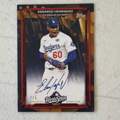 Topps 2026 Series 2 Edgardo Henriquez W.S. Champion Auto /5 Dodgers #BSA2-EH