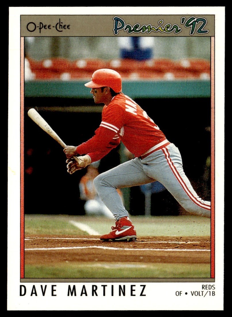 1992 O-Pee-Chee Premier Dave Martinez Cincinnati Reds #75
