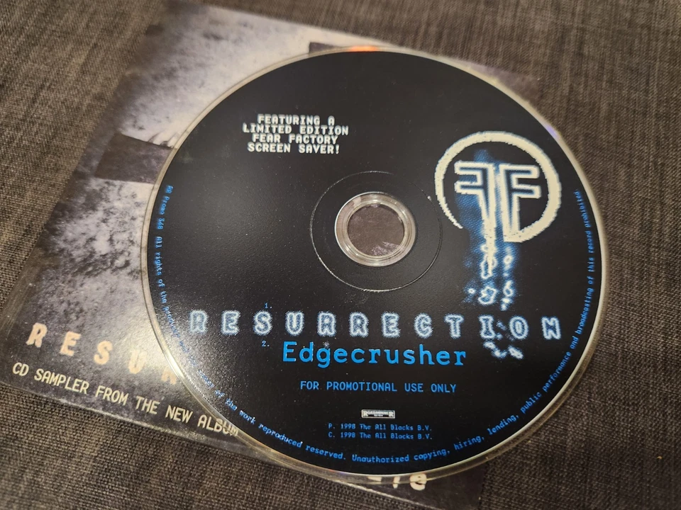 Fear Factory - Resurrection 2 Song Promo Sampler (RR Promo 368, CD 1998) - Image 3 of 4