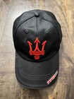 Maserati MC Trofeo Adjustable Hat, Black & Red Embroidery.