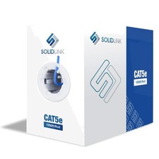 Ethernet Cable 1000ft   24AWG Solid CCA UTP Unshielded CAT 5e, High Speed Lan...