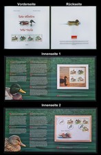 Romania 2014 Ducks, Mallard Duck, Heron Duck, Spoon Duck Block 583, Folder!