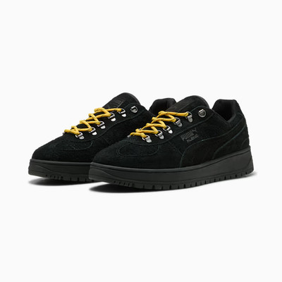 403699-01 Puma Palermo Alpino Fuzzy PUMA Black Yellow Sizzle (Men's)