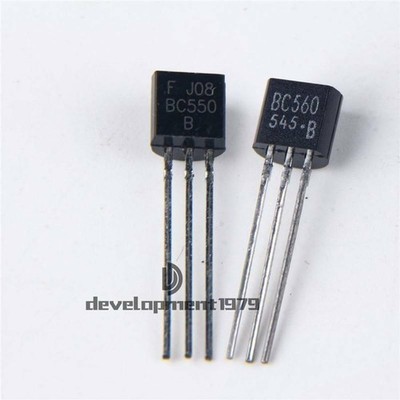 10pair NEW BC550B BC560B Encapsulation:TO-92 Audio Transistor *gb
