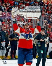 Evan Rodrigues Panthers Unsigned 2024 Stanley Cup Champs Raise Cup 11x14 Photo