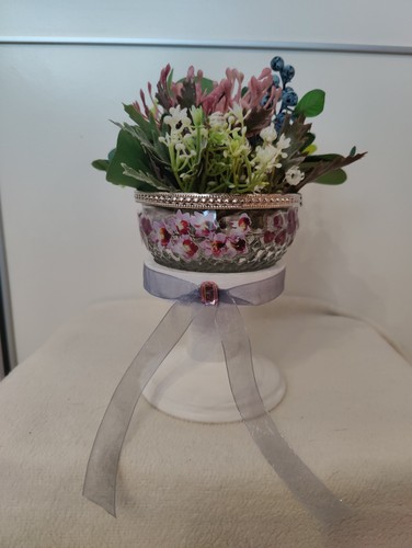 Vintage Romantik Blumen Deko Wohnen mit Beleuchtung - Bild 2 von 4