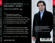 BEETHOVEN: PIANO SONATAS, VOL. 3 NEW CD
