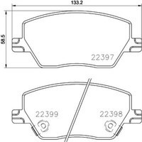 Brembo BremsbeläGe Bremsbelegsatz Vorne FüR Fiat Tipo SchräGheck