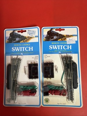 N scale Bachmann PAIR Remote Switch #44664 LH & #44665 RH  lot #2 Factory Sealed