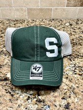Michigan State Spartans Block S ‘47 Brand Clean Up Trawler Trucker Hat MSU