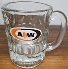 3 VTG 60's/70's A&W Root Beer Heavy Glass Mugs FLOATS "All American Food"  — photo 2