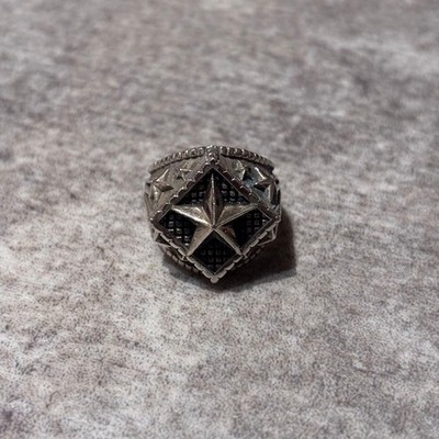 King Baby Studio Silver 925 Ring Diamond Star Size 20 (US 10)  Made in USA Used
