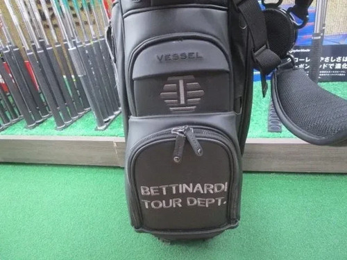 VESSEL BETTINARDI TOUR DEPT GOLF CART Bag RARE Limited Model Discontinued BLACK - Picture 7 of 10