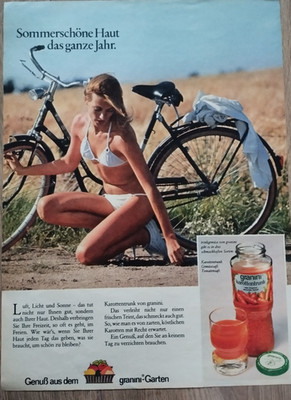 ORIGINAL ADVERTISING 1978 GRANINI Juice Bikini Summer Beautiful Skin All Year Round