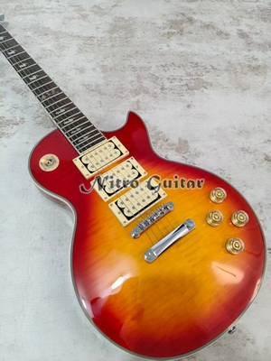 #ad Ace Frehley Cherry Sunburst Electric Guitar 3 Humbuckers Gold Hardware Lightning $259.00