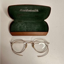Antique Prescription Wire Rim Eyeglasses Bifocals