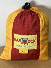 Hammock Lightweight Parachute Silk w Rope & Hooks XLMulticolor 1Lb NEW!