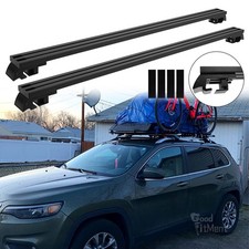 For Jeep Cherokee Trailhawk 660ibs 52 Roof Rack Cross Bars Kayak Cargo Carrier For Jeep Cherokee Trailhawk 660ibs 52 Roof Rack Cross Bars Kayak Cargo Carrier