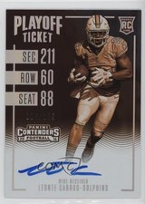 2016 Contenders Rookie RPS Playoff Ticket Sepia /199 Leonte Carroo #333 Auto 7eo