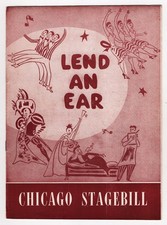 John Beal "LEND AN EAR" Ellen Hanley / Gower Champion 1950 Chicago Playbill