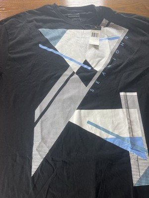 NEW Sean John Men's T-Shirt Black 2XL Cotton Graphic Print Tee NWT