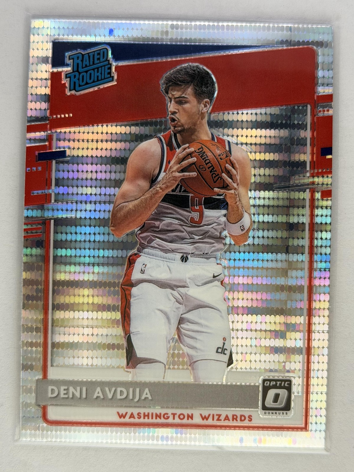 2020-21 Donruss Optic Silver Pulsar #159 Deni Avdija Washington Wizards
