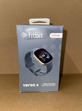 Fitbit Versa 4 Fitness Smartwatch - Waterfall Blue/Platinum