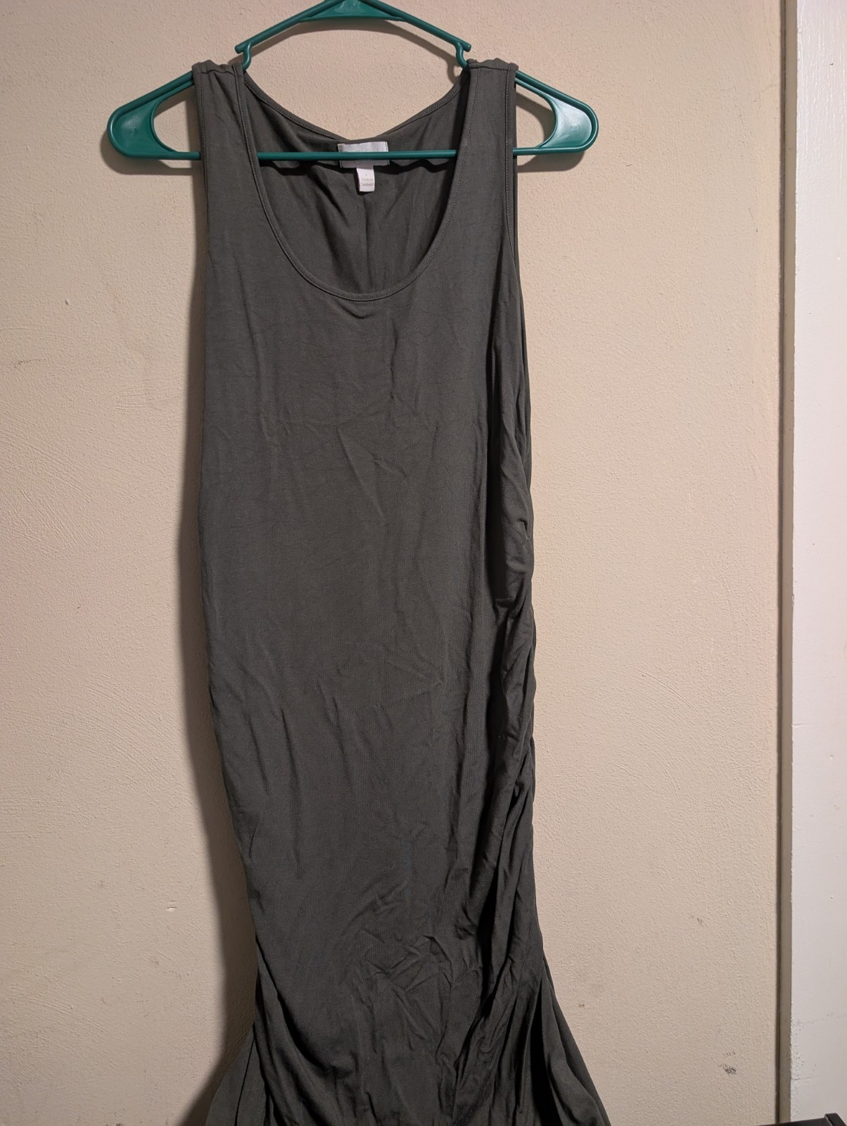 A:GLOW MATERNITY Wardrobe Basics Solid Gray Ruche… - image 1