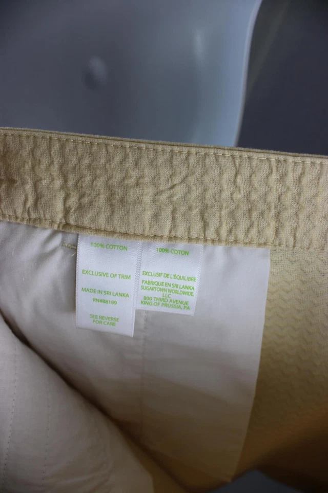 Pantalones Cortos para Mujer Lilly Pulitzer Estampado Metálico Dorado 100% Algodón Buttercup Talla 16 Foto 4 de 4