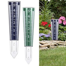 Rain Gauge with Scale Easy to Read Rainwater Meter for Garden Lawn Yard