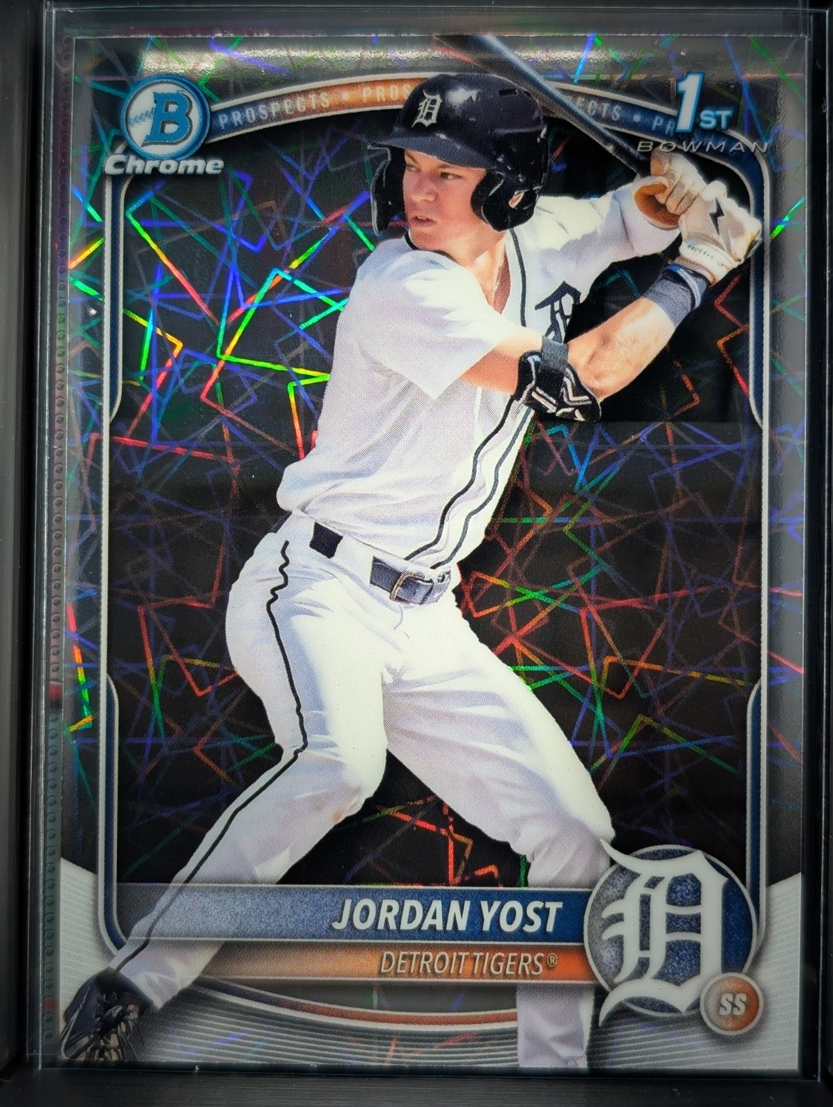 2025 Bowman Chrome Draft Jordan Yost  Laser Refractor #BDC-162