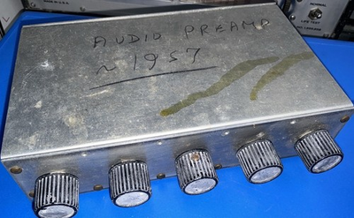 #ad Vintage 1957? Solid State Audio Preamplifier PREAMP powered by battery As Is $45.00