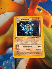 Machamp Pokémon Base Set 8/102 Cosmos CD Promo Holo Unlimited ERROR Off Center