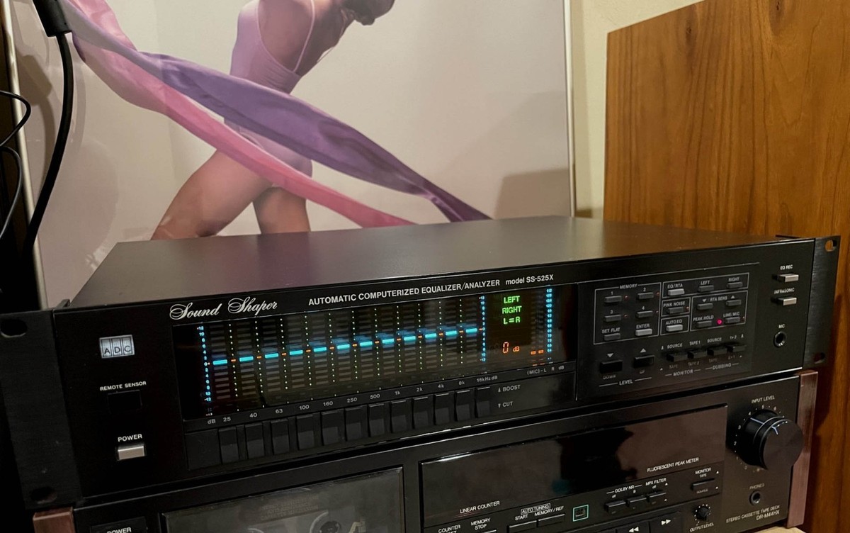 ADC Sound Shaper SS-525X equalizer real time analyzer w/ rare rack