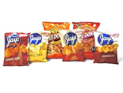 Jays SNACK PACK 6 Variety Potato Chip Bags With Free Mystery Bag! 7 Bags