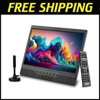 #ad #ad Portable 14quot; TV Rechargeable Battery HDMI USB AV Black $370.99