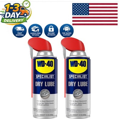 All-Purpose Dry Lube with Smart Straw, 10 Oz Twin Pack - Safe and Effective