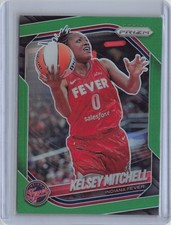 2025 Panini Prizm WNBA #35 Kelsey Mitchell Green Prizms