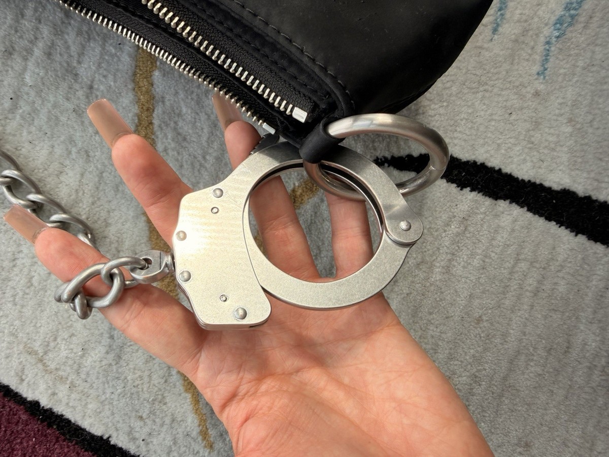 Heaven by Marc Jacobs Black Shoulder Bag with Handcuff Chain