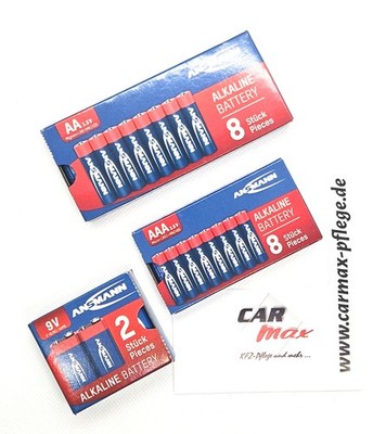 ANSMANN Alkaline Batterien   z.B. Micro AAA, Mignon AA, 9Volt, Baby C, Mono D