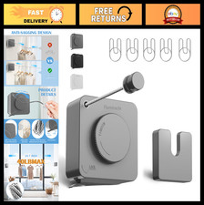 Heavy Duty Retractable Clothesline 15.7ft - Indoor/Outdoor Wall Mounted Laundry