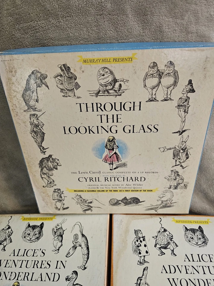 Lewis Carroll Through The Looking Glass e 2 Alice no País das Maravilhas 16 discos - Imagem 4 de 4