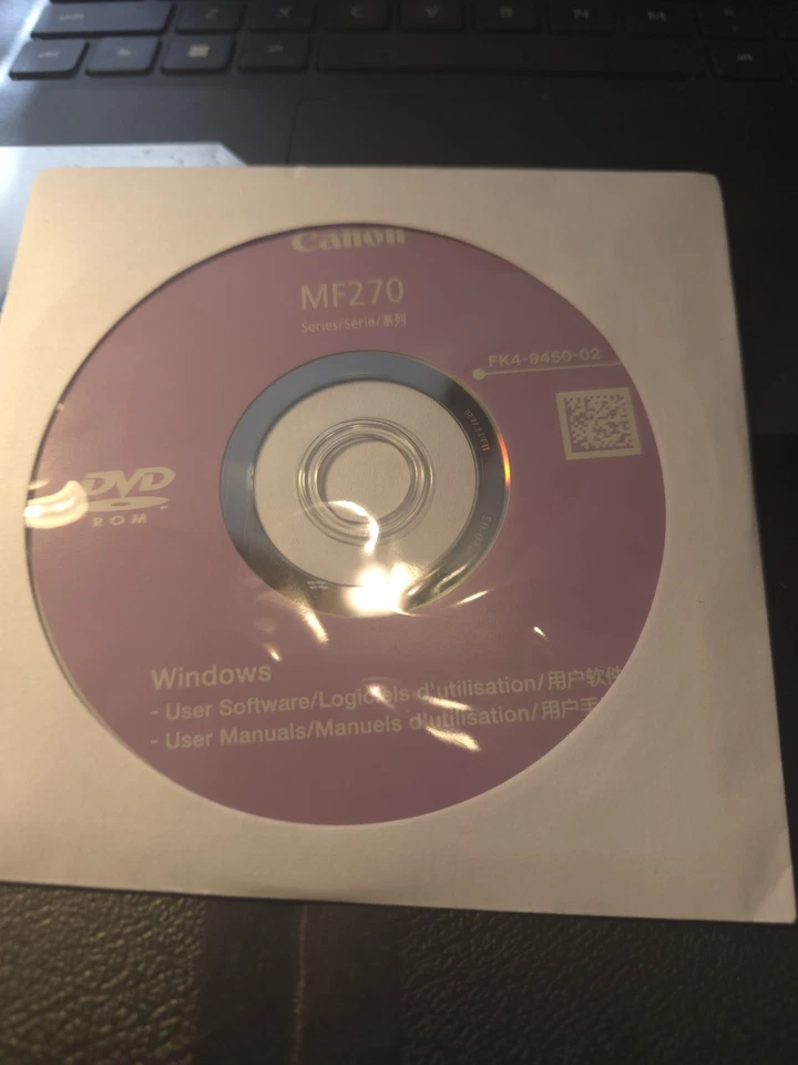 Canon MF 270 Setup Installation DVD ROM Software /Driver FK4-9450-02 NEW,OEM! - Image 4 of 4