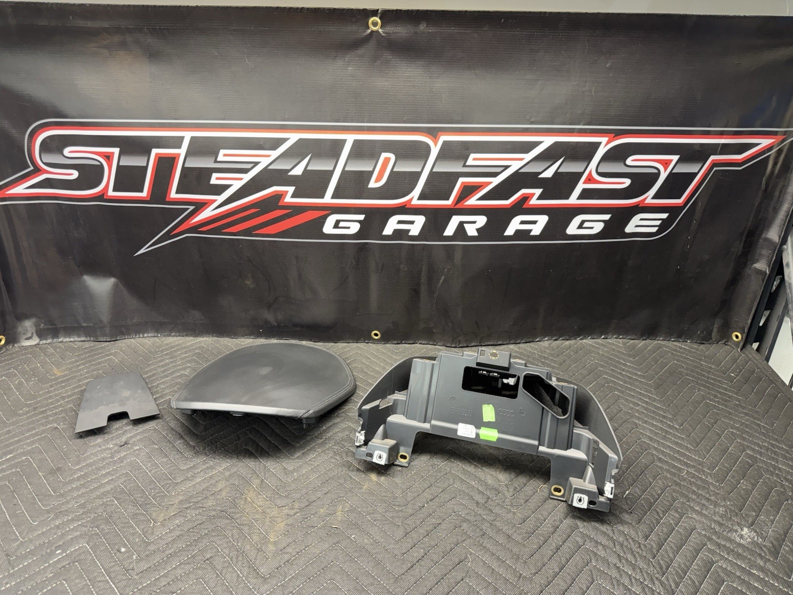 17-23 Audi R8 Dashboard Dash Instrument Cluster Cover Trim Leather Black OEM