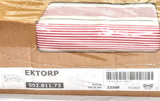Ikea EKTORP Loveseat sofa w/CHAISE Cover Slipcover MOBACKA BEIGE RED New in Box