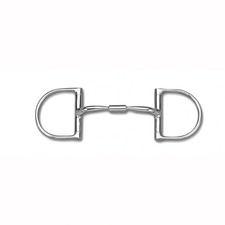Myler MB 02 Comfort Snaffle Horse Bit - Level 1 Stainless Steel Dee Ring with